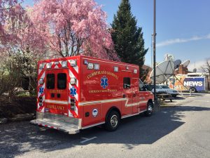 Ambulance 740 in the spring