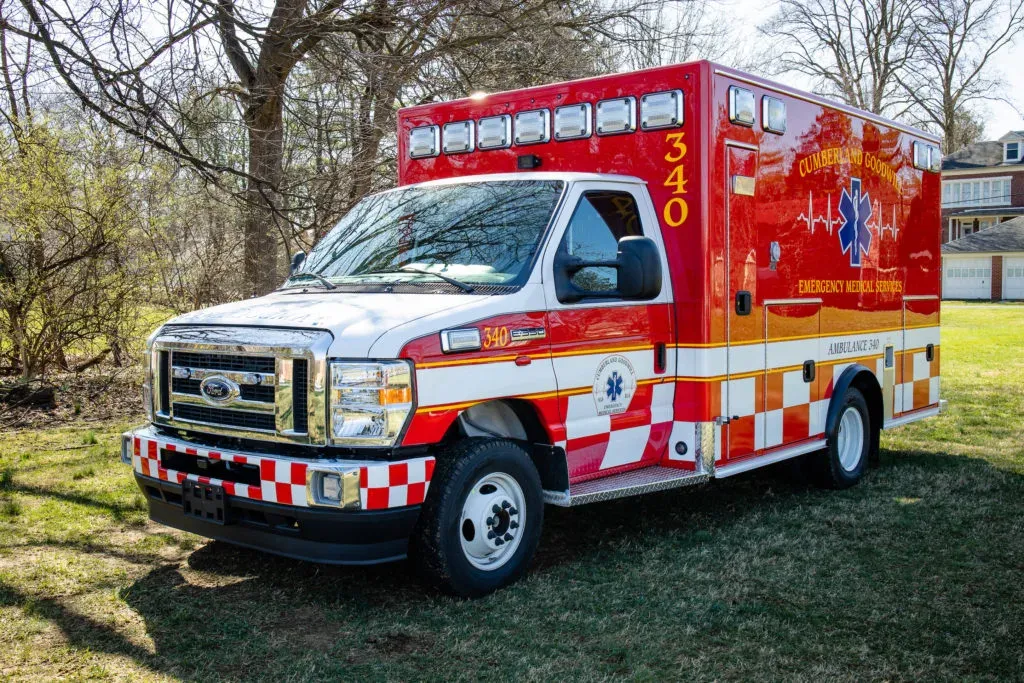 An ambulance in our new 2021 livery
